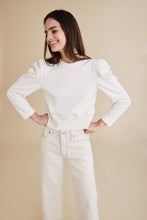Load image into Gallery viewer, The Just Enough Puff Sweatshirt in Cream
